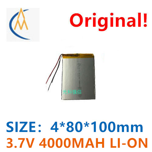Tablet Pc Accessories - もっと買うつもり安い新しい 3.7V ポリマーリチウム電池 4080100 4000mAh タブレット