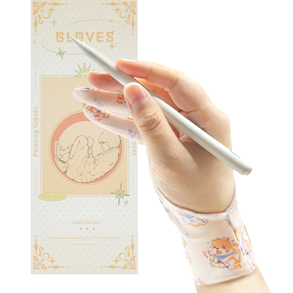Drawing Glove Artist - iPad/グラフィック描画タブレット用3層滑り止めグローブ HUION /WACOM/XP-PEN、スケッチ絵画アート学生用描画グローブ