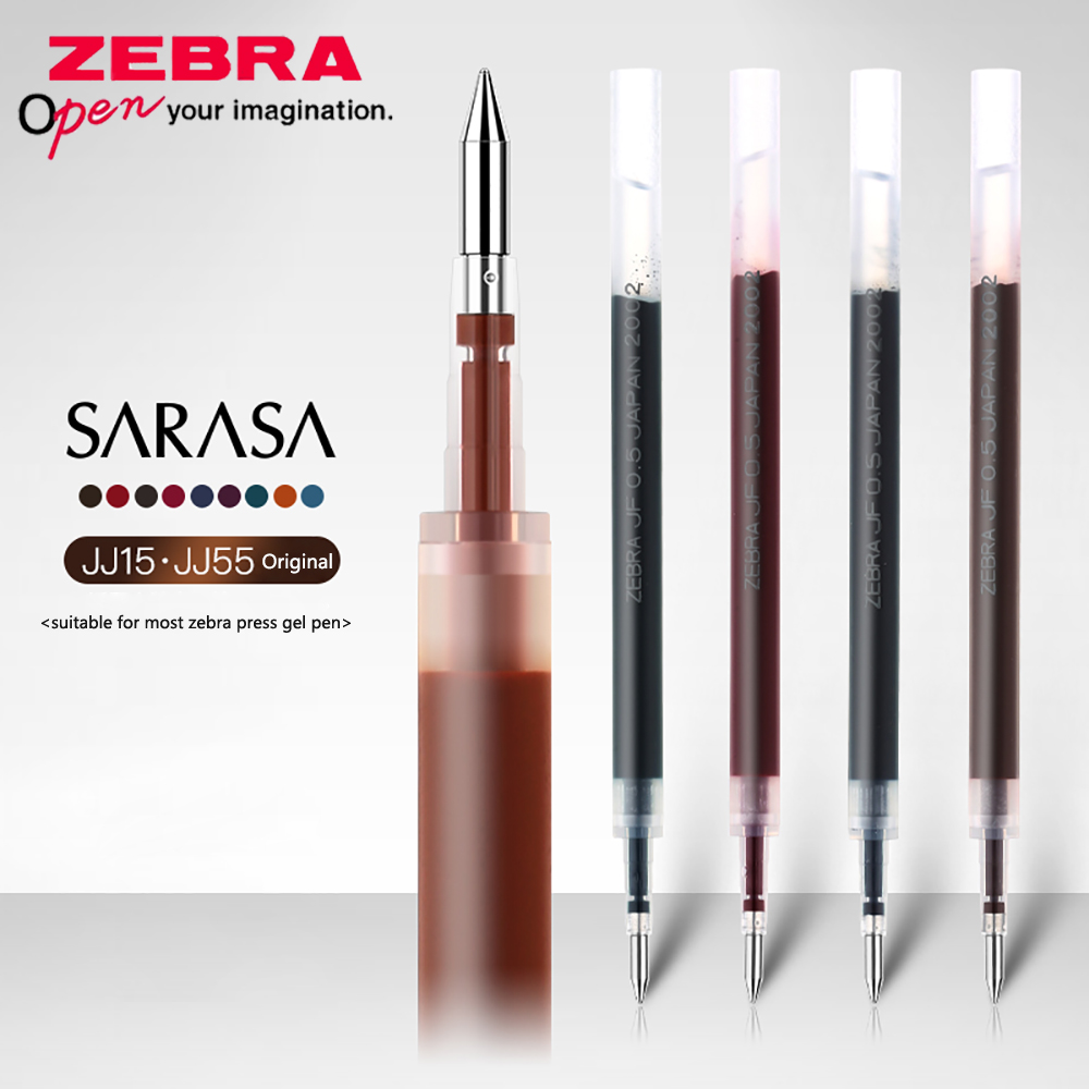 Zebra Tablet Accessories - 家庭用ゼブラジェルリフィル,レトロカラー,詰め替え,速乾性,大容量,スムーズ,オフィス用,1ピース,j15/j55,JF-0.5