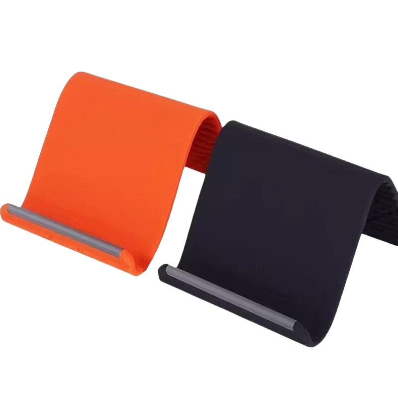 Essential Tablet Accessories - ユニバーサル携帯電話ホルダー家庭用オフィス用柔軟な折りたたみ式電話スタンドシリコンタブレットホルダー調節可能なレイジーブラケット