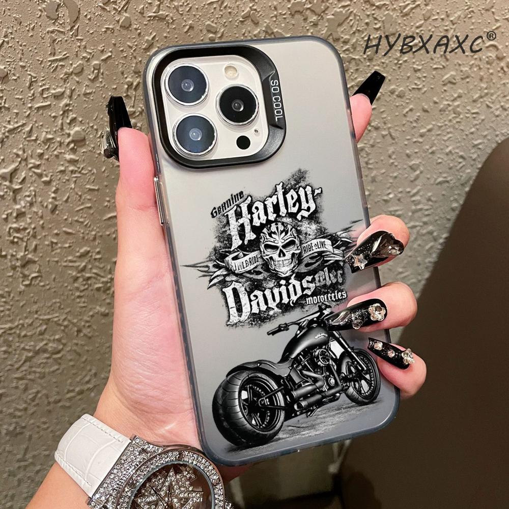 Tablet Accessories Aesthetic - HYBXAXC ゴシック H-ハーレー スカル オートバイデザイン 電話ケース