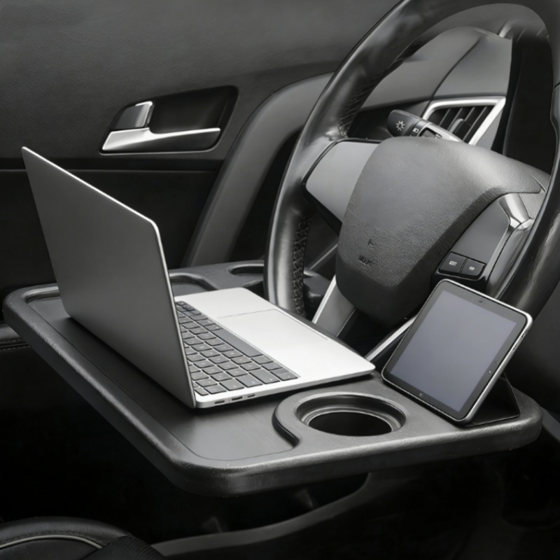 Tablet Accessories For Car - 車のステアリングホイールテーブルユニバーサルステアリングホイールマウントラップトップタブレット多機能ダイニングデスクホルダーポータブルインテリアパーツ