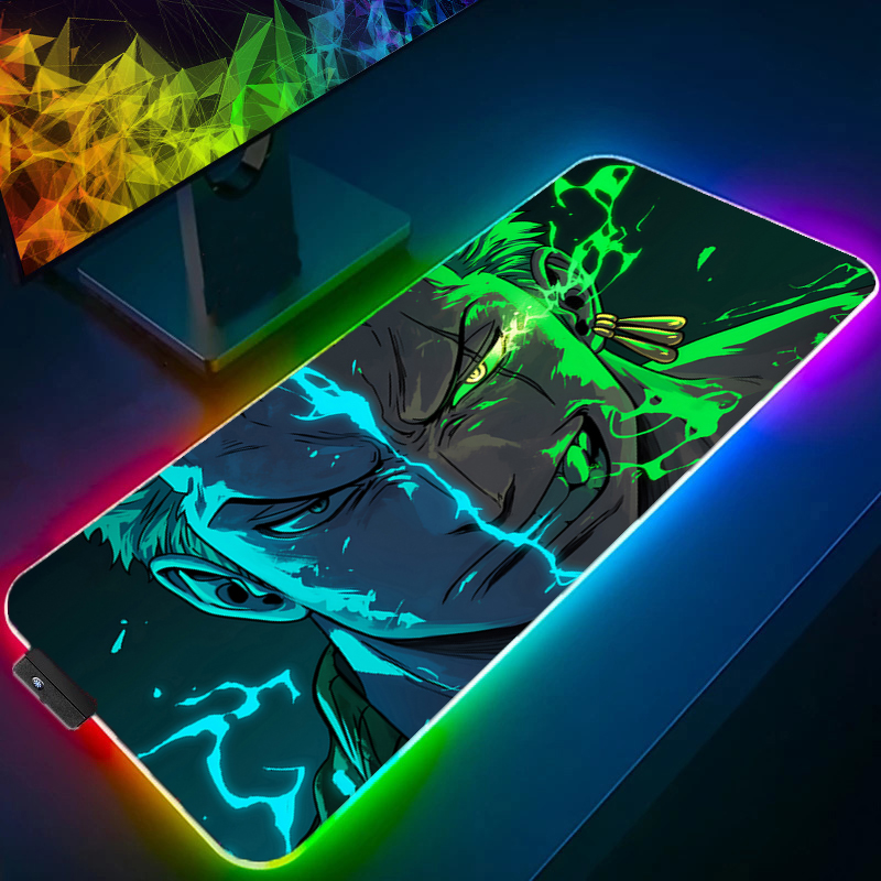 Tablet Pc Accessories - ワンピースゾロマウスパッド RGB ゲームアクセサリー Gabinete ゲーマー PC