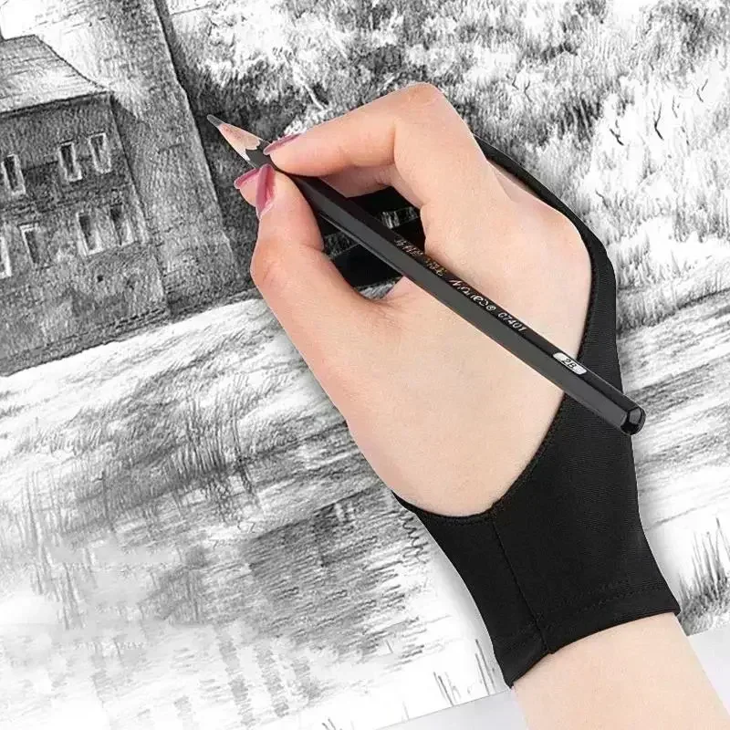 Drawing Glove Artist - 描画用手袋 パームリジェクション機能付き 2本指グローブ Apple iPad用 静電容量式タブレットスクリーン