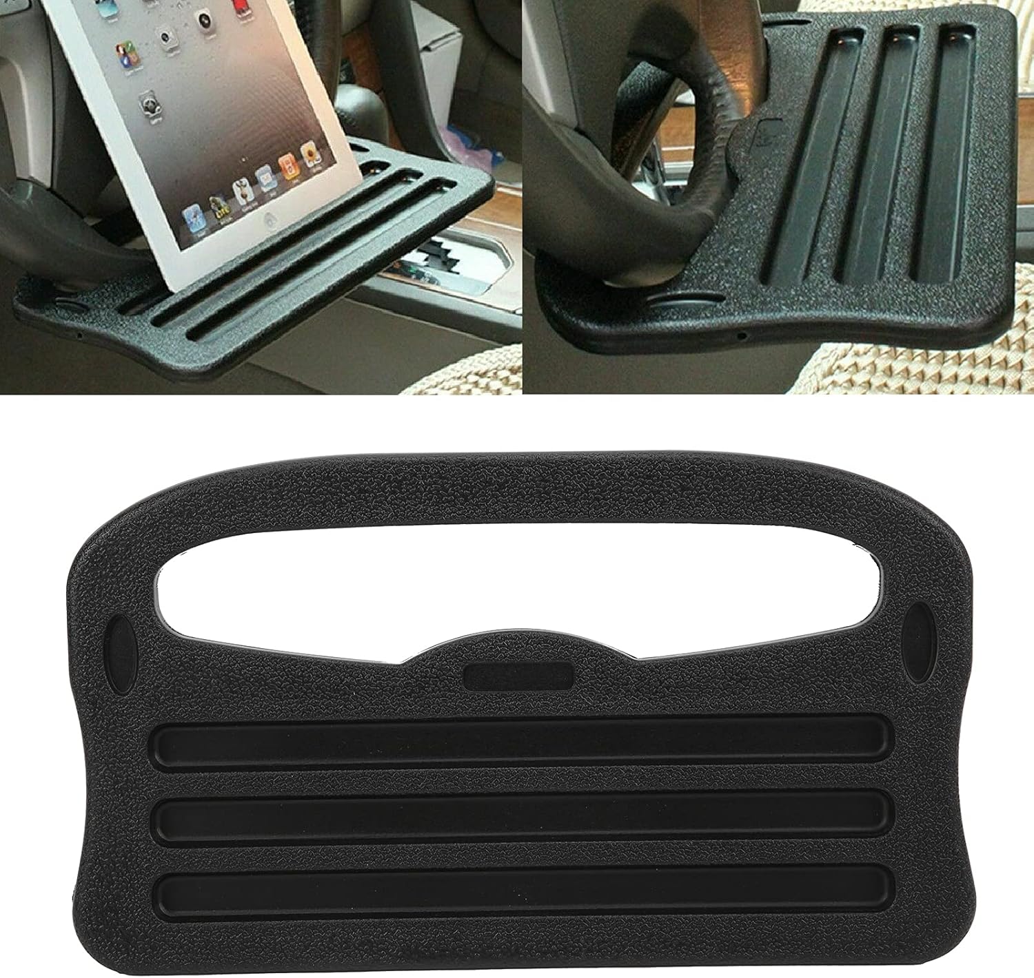 Tablet Accessories For Car - 2in1 車のステアリングホイールトレイ自動車インテリア収納オーガナイザーアクセサリーラップトップタブレット IPad ノートブック車旅行テーブル用