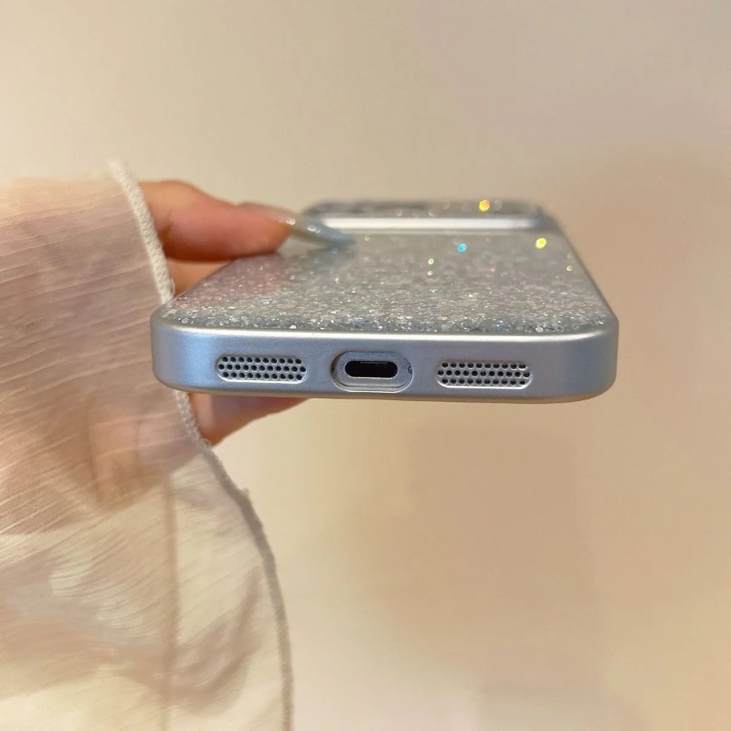 グリッターダイヤモンドカメラレンズ大型窓付きスマホケース i - Tablet Accessories Aesthetic のレビューと価格