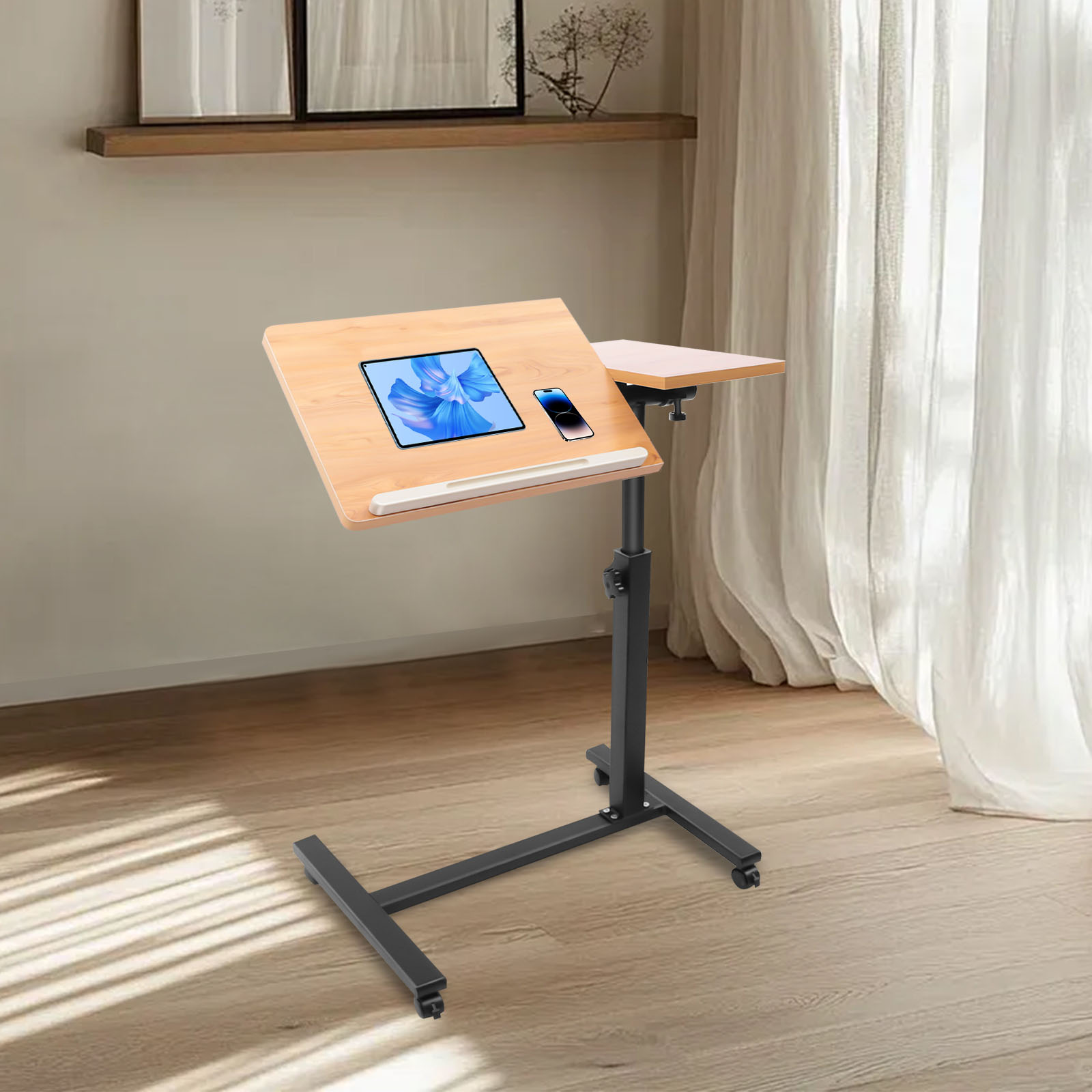 モバイルラップトップテーブル 調整可能 360度回転 °   - Tablet Lap Desk のレビューと価格