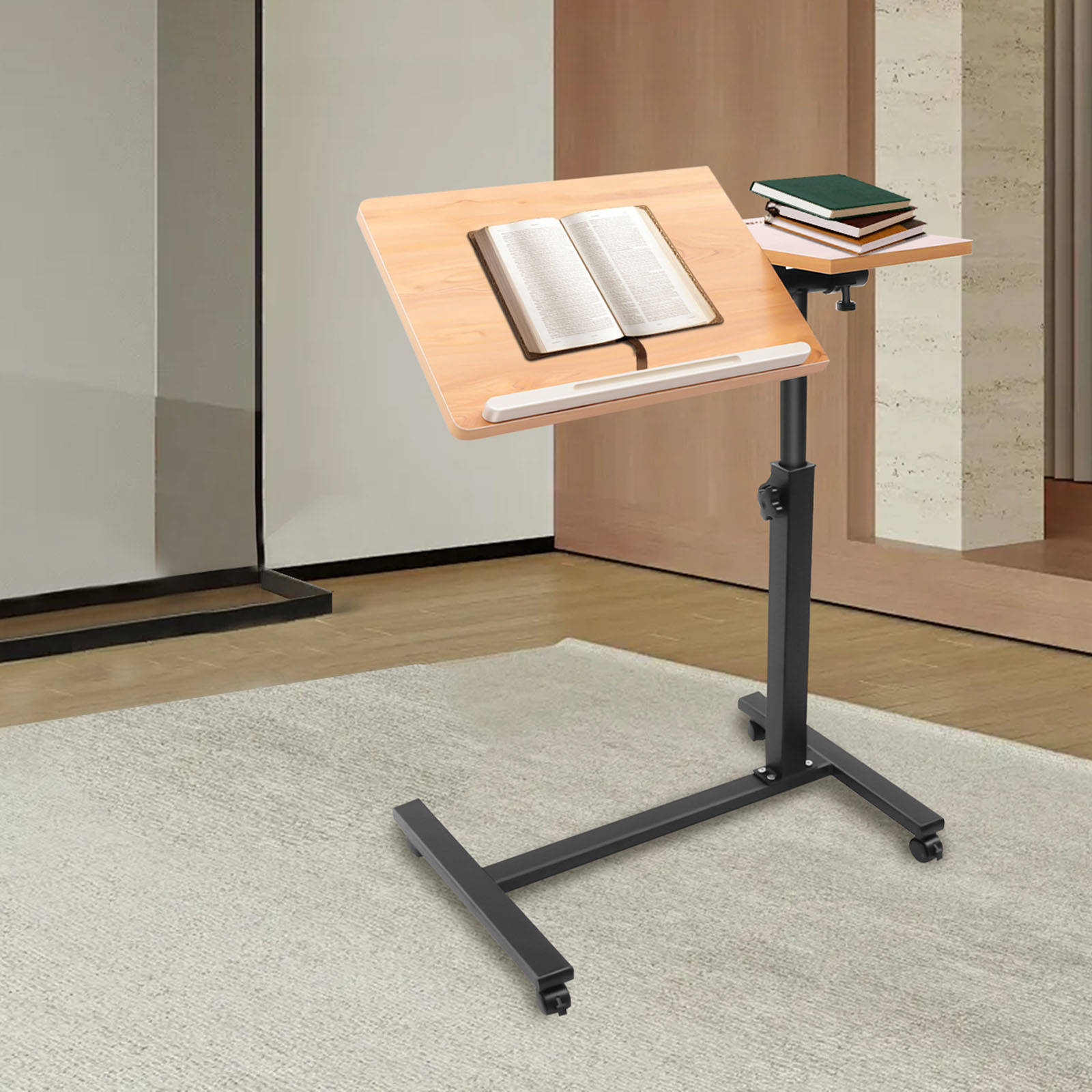 モバイルラップトップテーブル 調整可能 360度回転 °   - Tablet Lap Desk のレビューと価格