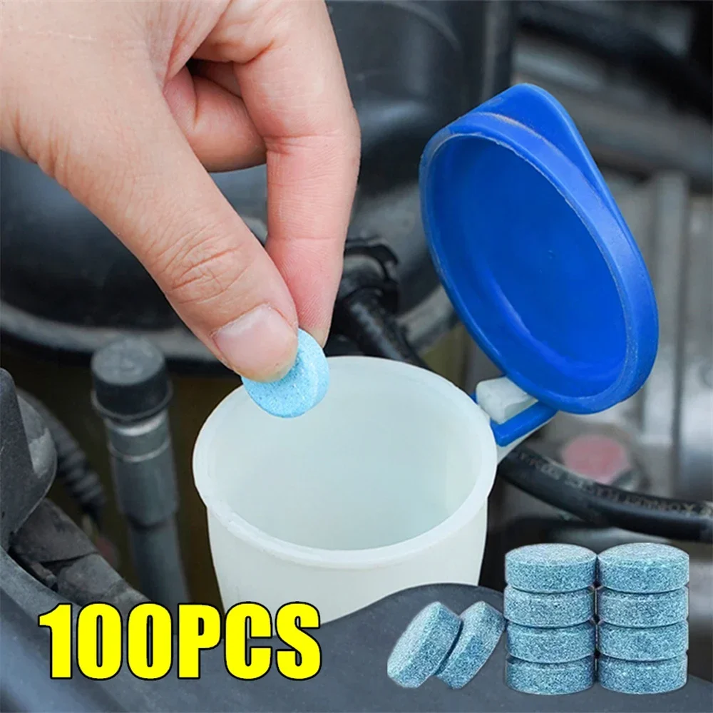 2/100個入り 車用フロントガラスクリーナー 発泡錠 ガラ - Tablet Accessories For Car のレビューと価格