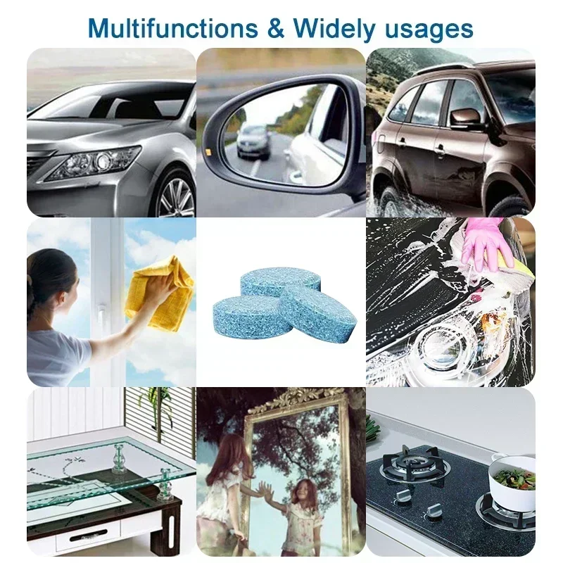 2/100個入り 車用フロントガラスクリーナー 発泡錠 ガラ - Tablet Accessories For Car のレビューと価格