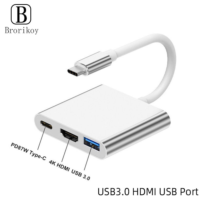 3 in 1 USB Type C ハブ - 4K HDMI - Tablet Pc Accessories のレビューと価格