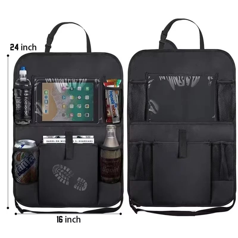 カーシートオーガナイザー多機能オックスフォード生地カーバック - Tablet Accessories For Car のレビューと価格