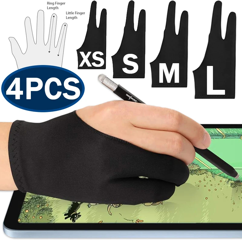 描画用手袋 パームリジェクション機能付き 2本指グローブ A - Drawing Glove Artist のレビューと価格