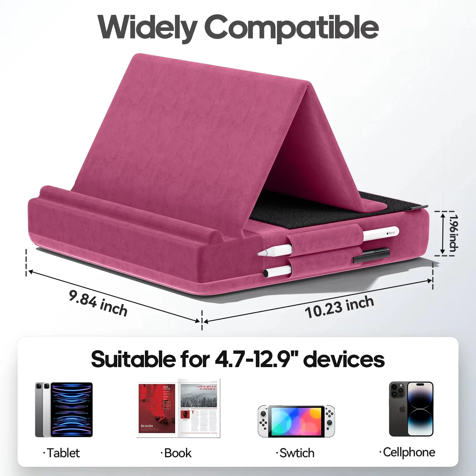 アップグレードされたタブレット枕スタンド マルチアングル表示 - Tablet Lap Desk のレビューと価格