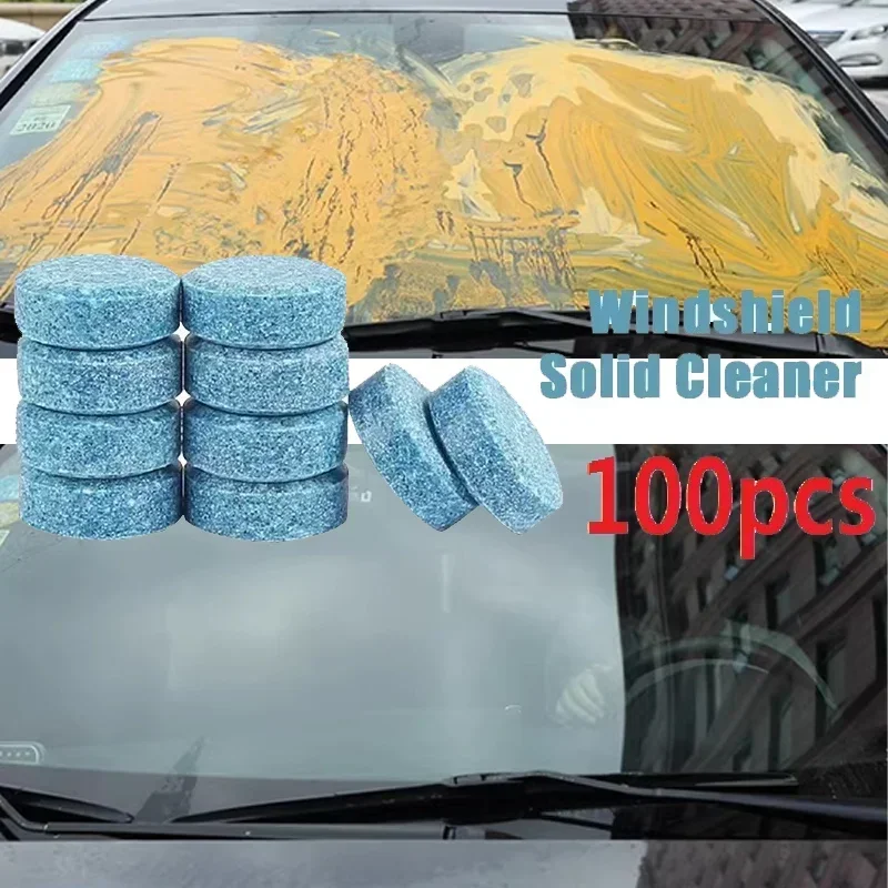 100/2個入り発泡性固形カーウォッシャー、車のフロントガラ - Tablet Accessories For Car のレビューと価格