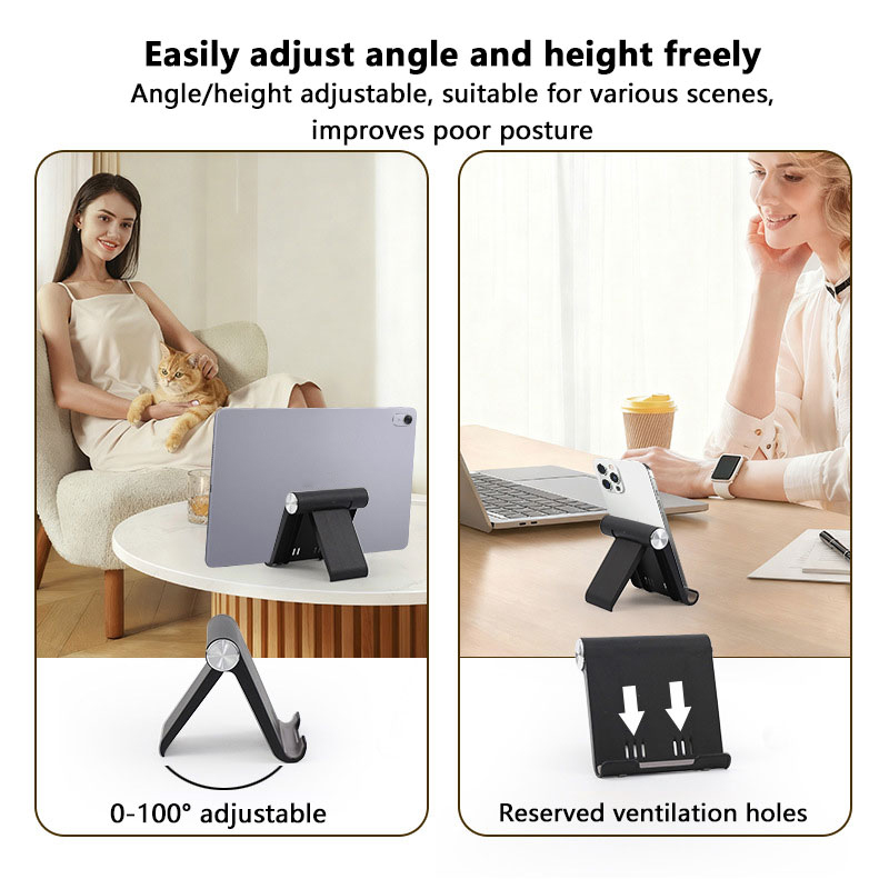 ユニバーサル折りたたみ式デスクフォンホルダー、ポータブル調整 - Essential Tablet Accessories のレビューと価格