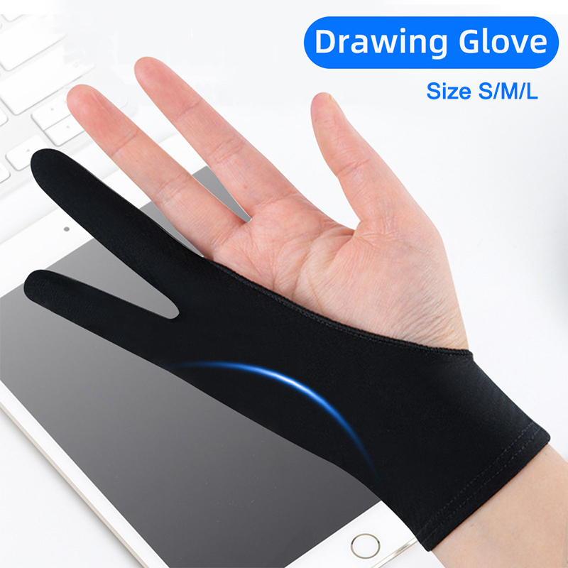 2本指描画手袋 パームアンチタッチ 防汚 タブレット用 デジ - Drawing Glove Artist のレビューと価格
