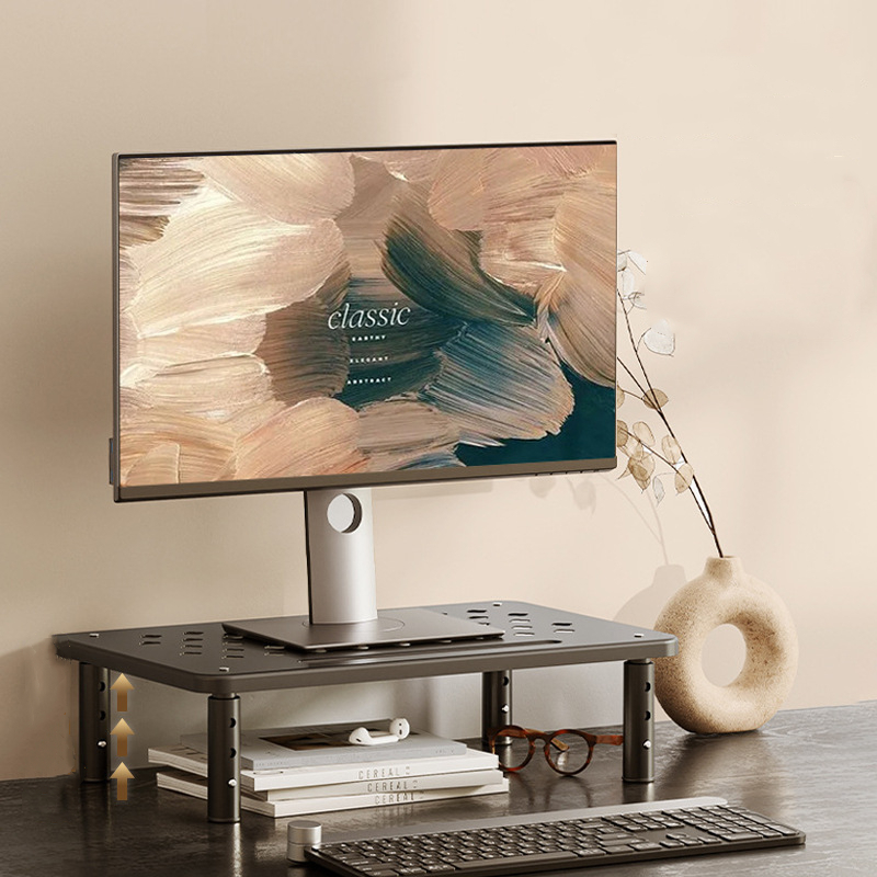 調節可能なコンピューターラック伸縮式デスクモニターホルダー高 - Tablet Lap Desk のレビューと価格