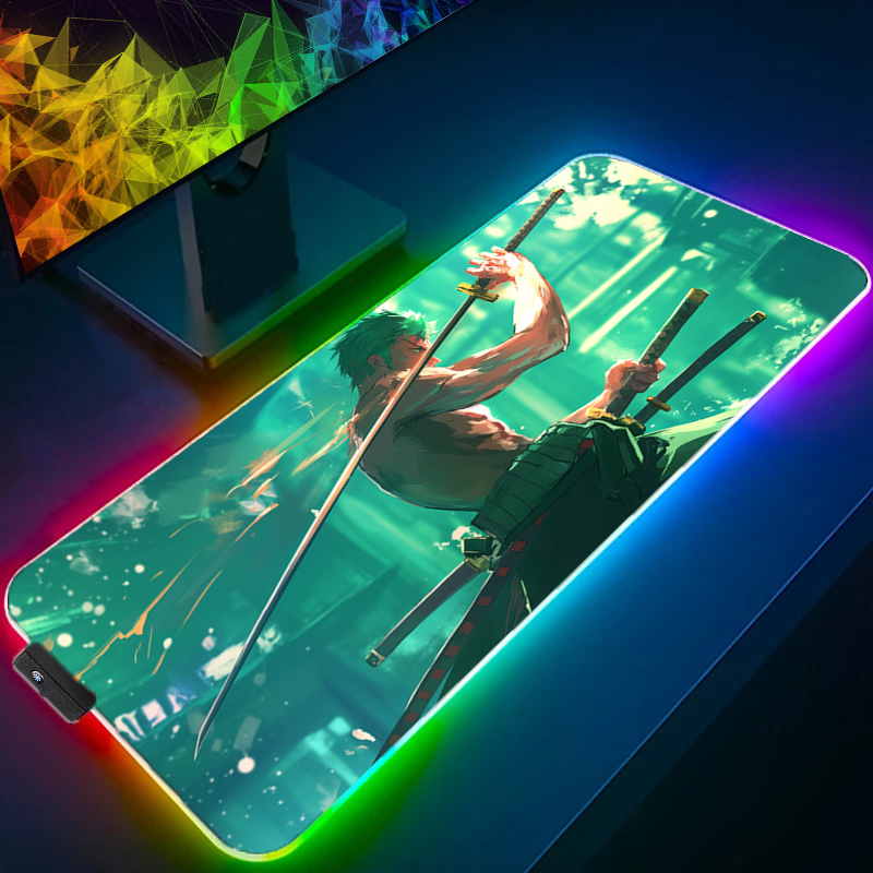 ワンピースゾロマウスパッド RGB ゲームアクセサリー Ga - Tablet Pc Accessories のレビューと価格
