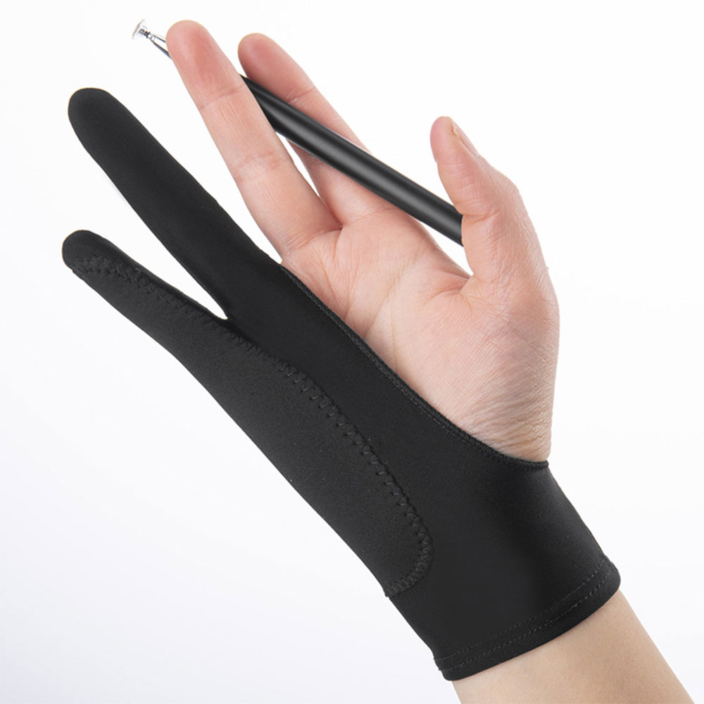 新しいアンチタッチ二本指防汚ハンドペイント手袋油絵画材タブレ - Drawing Glove Artist のレビューと価格