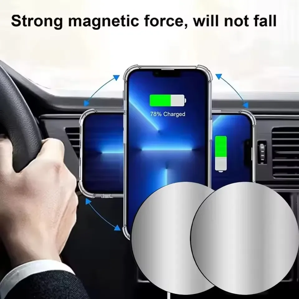 1-5 個 8 センチメートル磁気金属プレートディスク携帯電 - Tablet Accessories For Car のレビューと価格