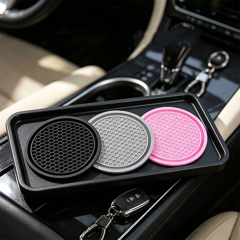 2/4個入り 車用カップホルダー 滑り止め 車内用 ブラック - Tablet Accessories For Car のレビューと価格