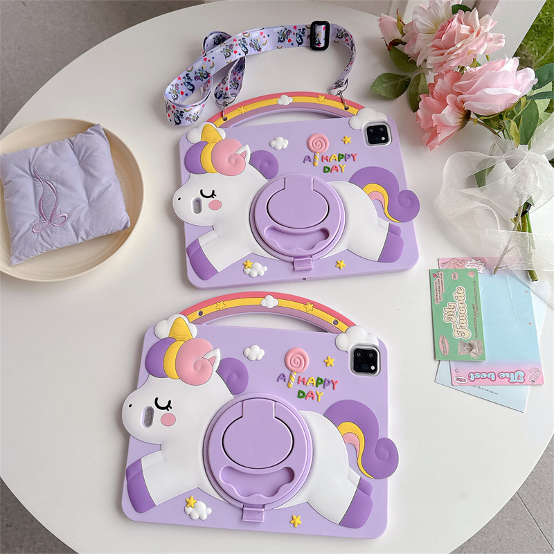 漫画ユニコーンキッズスタンドタブレットケースサムスンギャラク - Getac Tablet Accessories のレビューと価格
