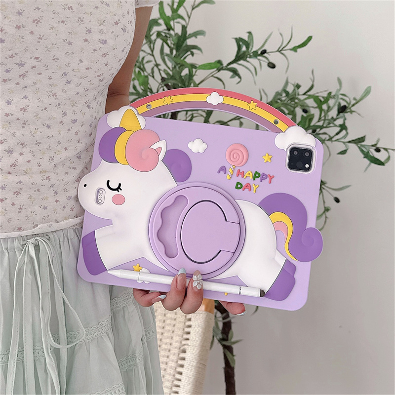 漫画ユニコーンキッズスタンドタブレットケースサムスンギャラク - Getac Tablet Accessories のレビューと価格