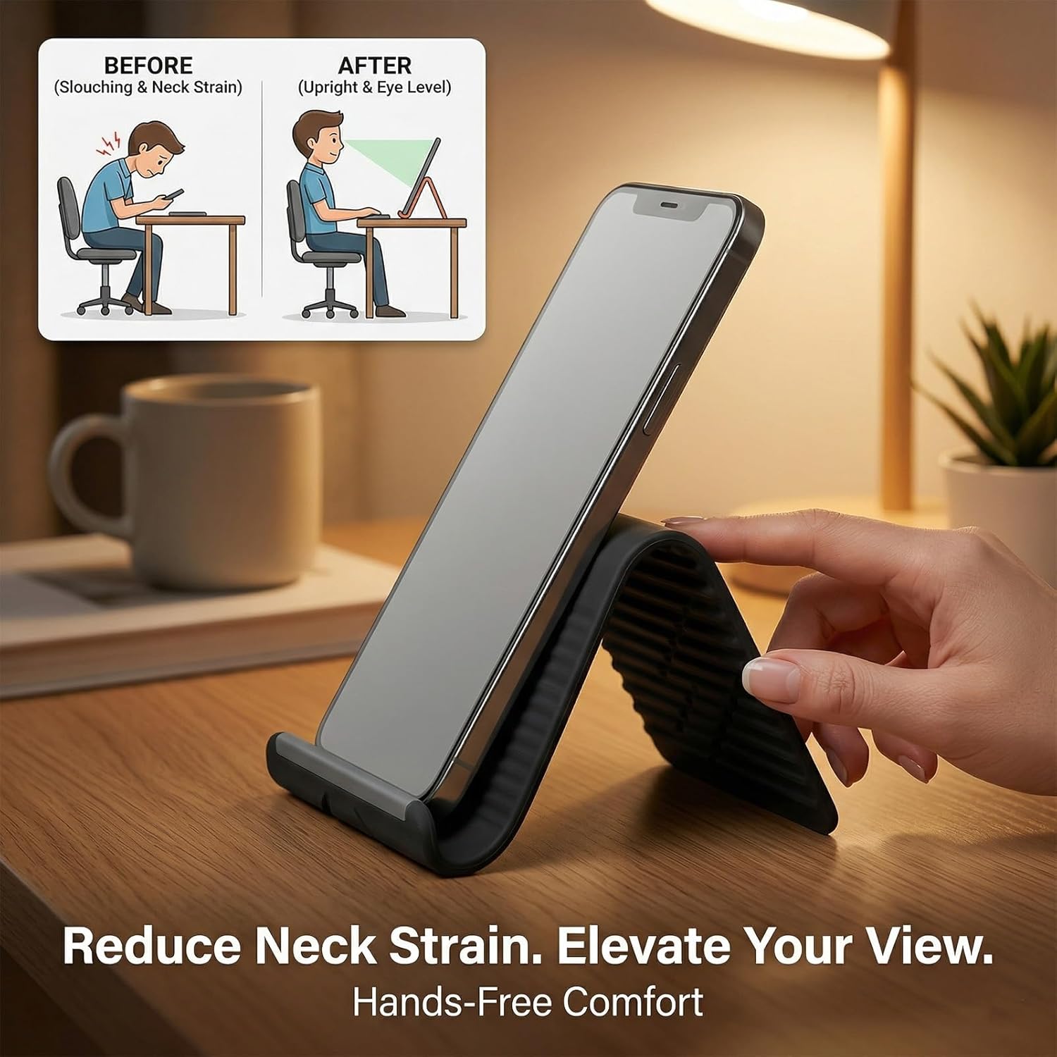 柔軟で折りたたみ可能なシリコン製スマホホルダー、ポータブルで - Essential Tablet Accessories のレビューと価格