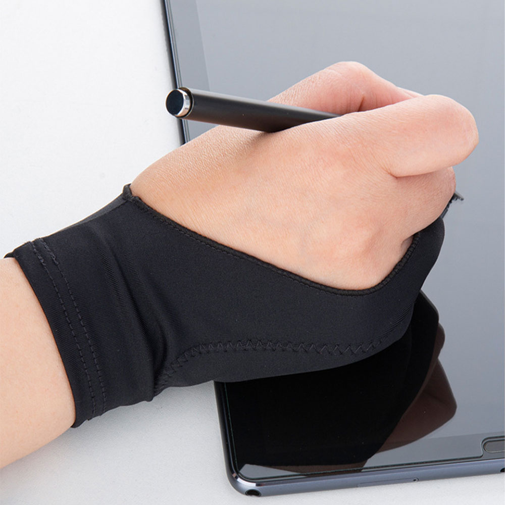 1PC 二本指ハンドペイントグローブ油絵画材アンチタッチタブ - Drawing Glove Artist のレビューと価格
