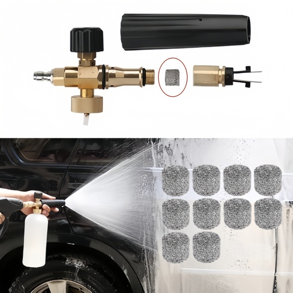 6個入り洗車用高密度フォームキャノンランスステンレスメッシュ - Tablet Accessories For Car のレビューと価格