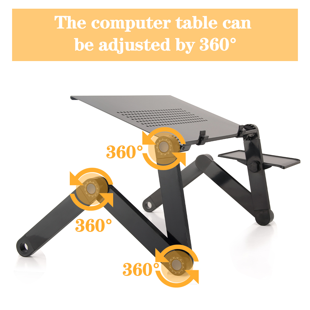 調節可能なラップトップデスクスタンドポータブルアルミ人間工学 - Tablet Lap Desk のレビューと価格