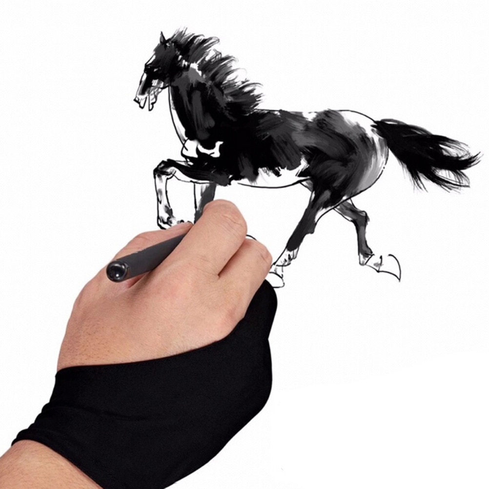 2本の指の黒の手袋,芸術的な学生のためのデジタル描画のための - Drawing Glove Artist のレビューと価格
